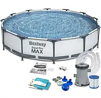 Каркасний басейн "Steel Pro Max" Bestway 56062/56416 366х76 см (фільтр насос у комплекті)