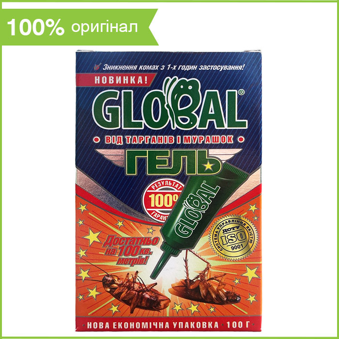 Отрута для тарганів, в т.ч. прусаків Global ("Глобал"), 100 г, шприць-гель (паста), від "Глобал-Агротрейд"