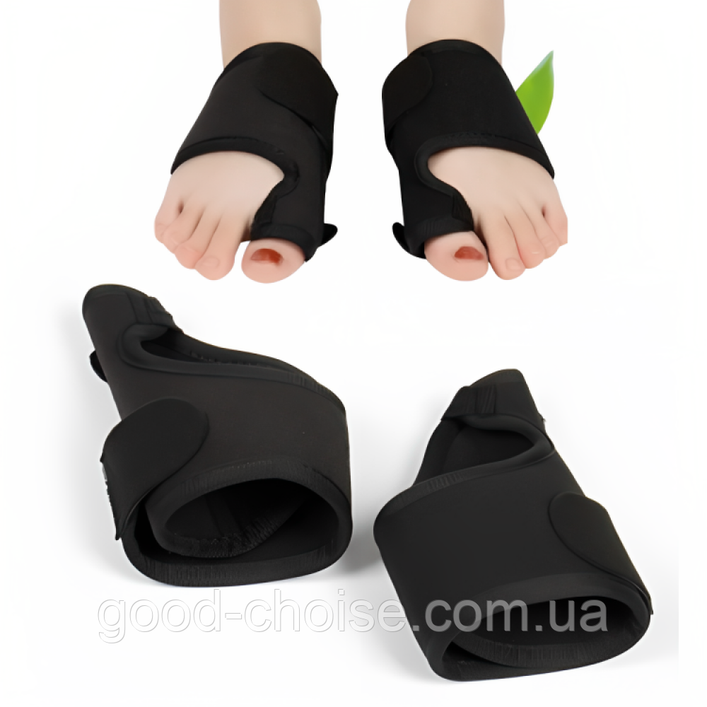 Вальгусний бандаж для великого пальця ніг, 2шт / Фіксатор коректор для великого пальця / Шина-фіксатор, фото 1