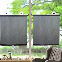 Шторка сонцезахисна для вікон на присосках 40см 2шт