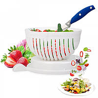 Овочерізка-салатниця - 2 в 1 Salad Cutter Bowl, чаша для нарізки овочів і салатів