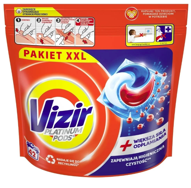 Засіб для прання Vizir Platinum Pods 42 шт.