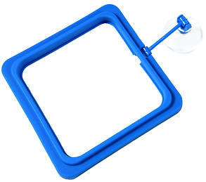 Годівниця з рівнем на присоску, Aqua Nova, квадратна, синя. Акваріумна годівниця для рибок, фото 1