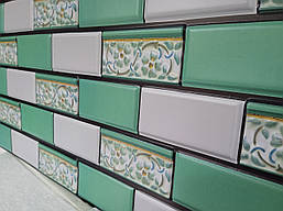 Декоративна ПВХ панель "Кабанчик зелений" 960х480х4мм.