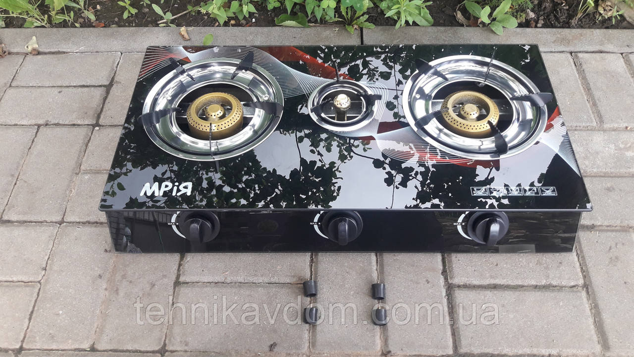 Газова плита Мрія 3 конфорки