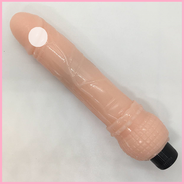 Реалістичний вібратор на батарейках, Фалоімітатор з вібрацією 22 см, Інтимні іграшки, фото 1