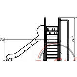 Дитячий Ігровий комплекс "Однобашенный лайт" вуличний (Гірка), фото 3