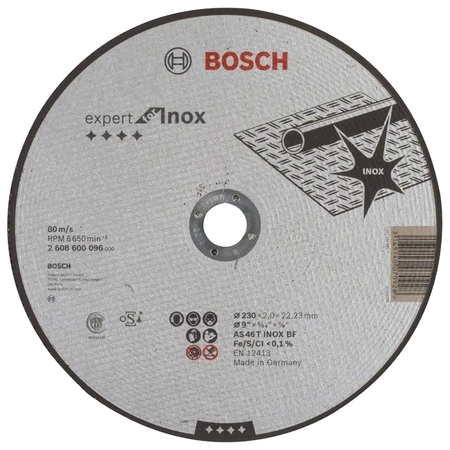 Відрізний круг для неіржавкої сталі Bosch Bosch Expert 230 x 2 мм (2608600096)