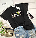 Стильна жіноча футболка Діор Dior, фото 5