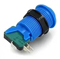 Увігнута аркадна кнопка 3,5 см - синя - SparkFun COM-09337