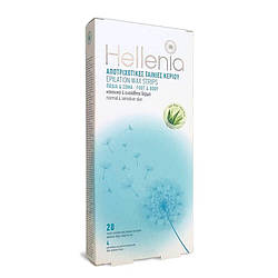 Смужки для обличчя Hellenia Aloe Vera (20шт/уп) + 4 вологі серветки