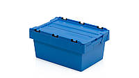 Вкладываемый контейнер ALC 600x400x290 мм, голубой, с распашной крышкой