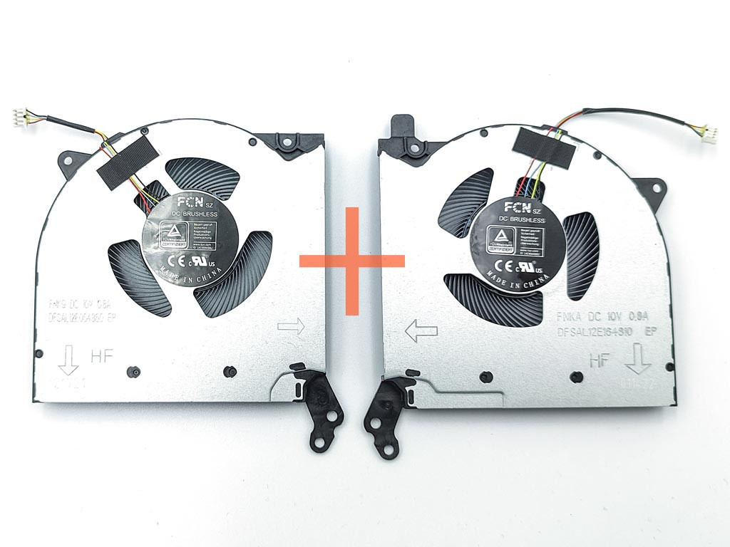 Вентилятор (кулер) для Lenovo Legion Y550-15 R7000 R7000P 2021 (CPU+GPU) FAN 10V Пара., фото 1