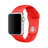 Силиконовый ремешок для Apple Watch 42mm/44mm/45mm/49mm (Красный)
