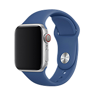 Силиконовый ремешок для Apple Watch 42mm/44mm/45mm/49mm (Синий)