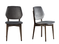 Стілець кухонний дерев'яний 03В зі спинкою стільці на кухню для кафе у вітальню стільчики із дерева з м`яким сидінням