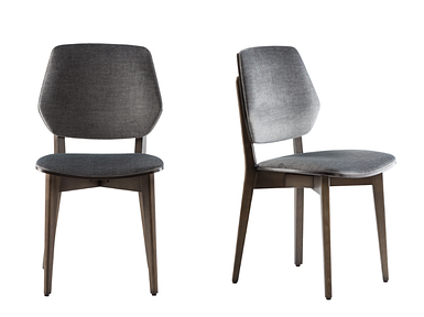 Стілець кухонний дерев'яний 03В зі спинкою стільці на кухню для кафе у вітальню стільчики із дерева з м`яким сидінням