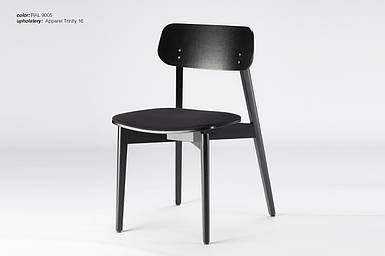 Стілець кухонний дерев'яний Корса Х з твердою спинкою з м`яким сидінням стільці на кухню для кафе у вітальню стільчик з дерева