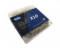 Цепь KMC X10 1/2 x 11/128 116 зв.Gold/Gold