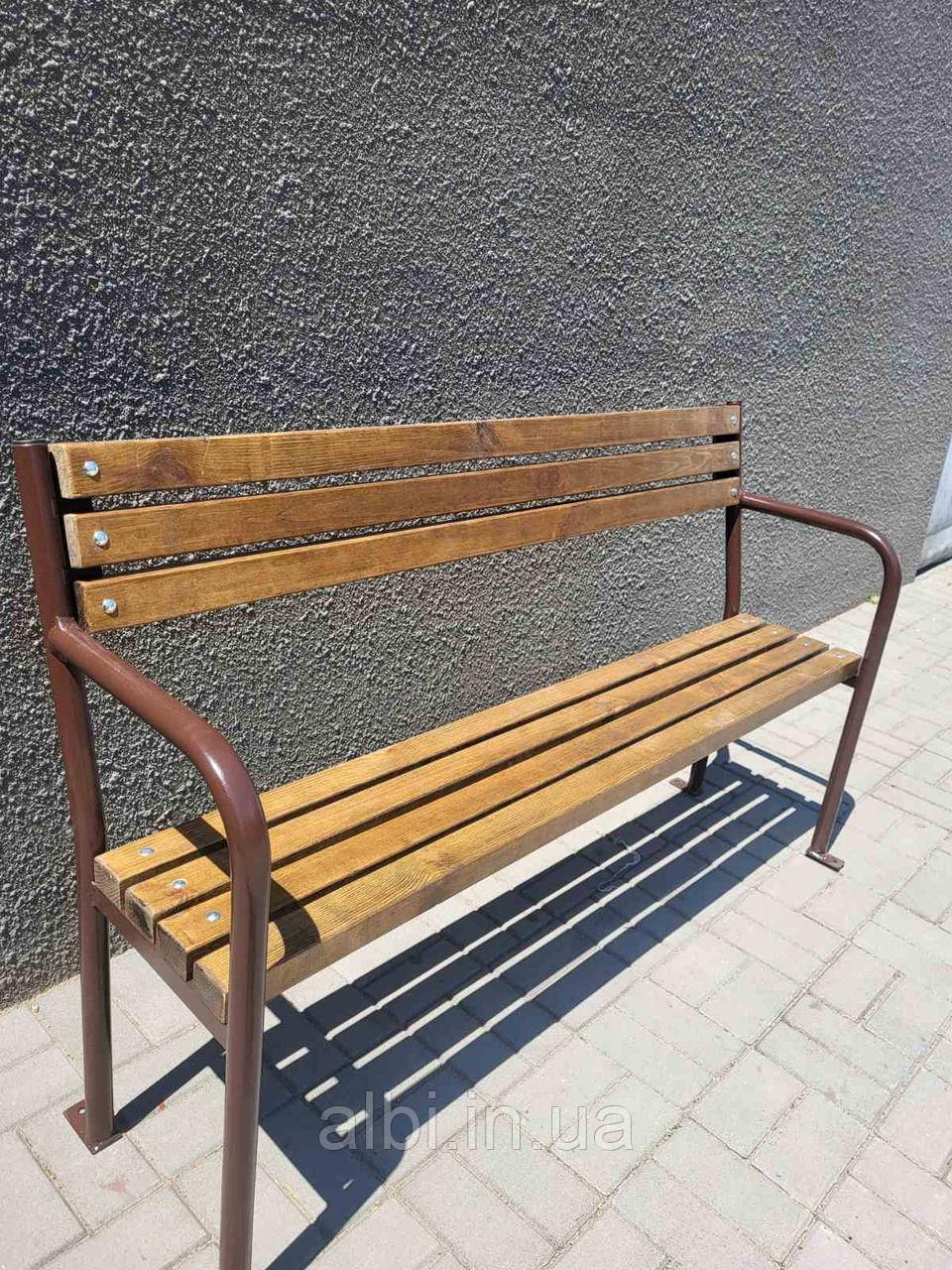 Лавочка Дворова 1,5 м, паркова лавка, лавочка, вулична лавка