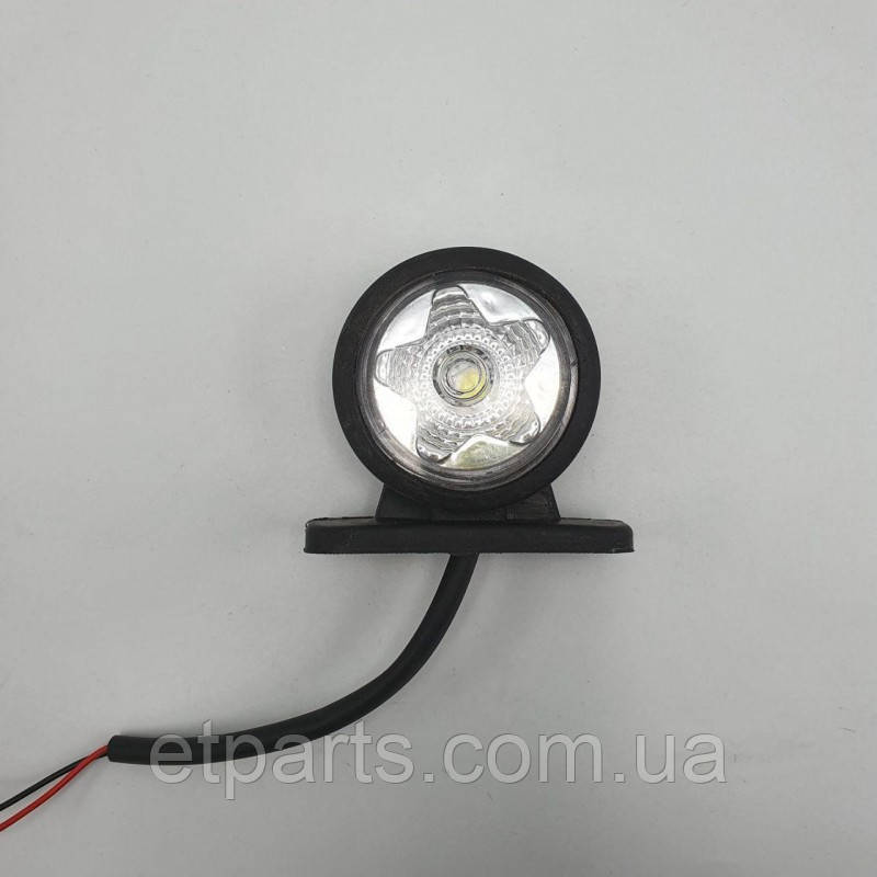 Ліхтар габаритний (ріжок) міні 8см 24V діодницй двокольоровий