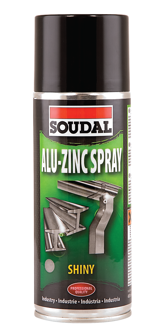 Антикорозійний аерозоль Alu-Zinc Spray Soudal 400 мл.