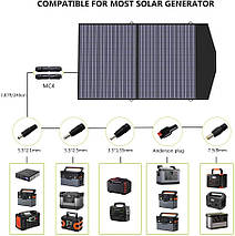 Сонячна панель Allpowers 100W Black для старлінк/ноутбука/автоакумулятора, фото 3