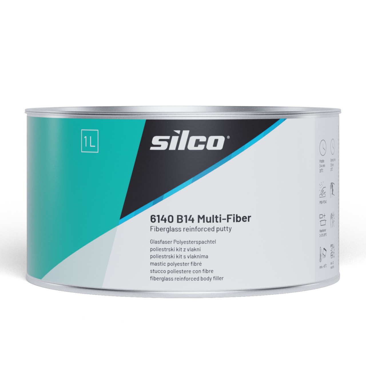 Скловолокниста шпаклівка Silco 6140 B14 Multifiber 1 л