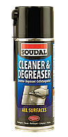 Аэрозоль для очистки и обезжиривания поверхностей Cleaner & Degreaser Soudal 400 мл.