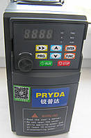 Частотний перетворювач 1,5Квт для трифазного двигуна вхід 1фаза/вихід 3 фази