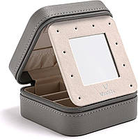 Vee Small Travel Jewelry Case, мини-органайзер для ювелирных изделий с зеркалом, Amazon, Германия