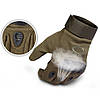 Тактичні рукавички із закритими пальцями + Подарунок Тактичний ремінь Tactical Belt 145 см, фото 7