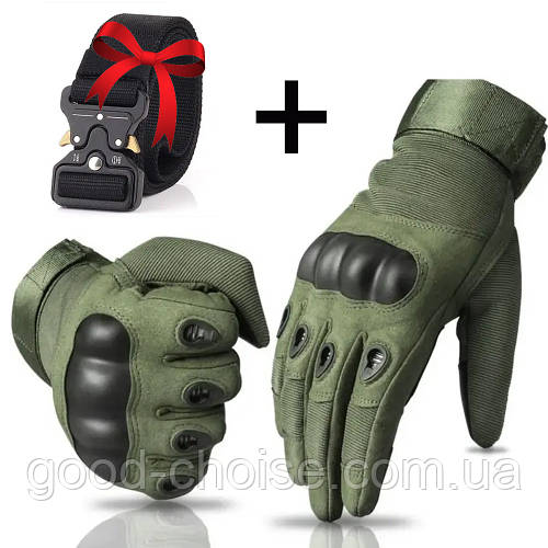 Купить Тактические перчатки с закрытыми пальцами + Подарок Тактический ...