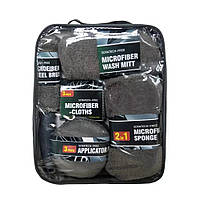 Набір для догляду за автомобілем із мікрофібри (9 предметів)