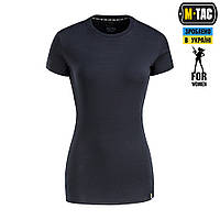 M-Tac базовая футболка 93/7 Lady Dark Navy Blue для воинских подразделений и силовых структур темно - синяя