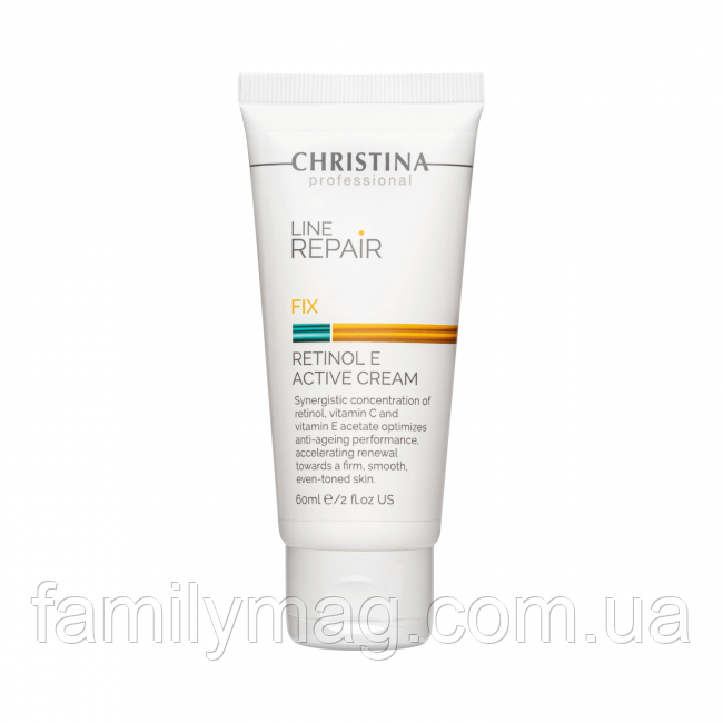 Крем з ретинолом та вітаміном Е Retinol E Active Cream Line Repair Fix Christina 60 мл