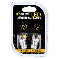 Світлодіодні LED автолампи SOLAR Premium Line 12 V T10 W2.1x9.5d 2Cree XBD 120 lm white блістер 2шт (SL1343)