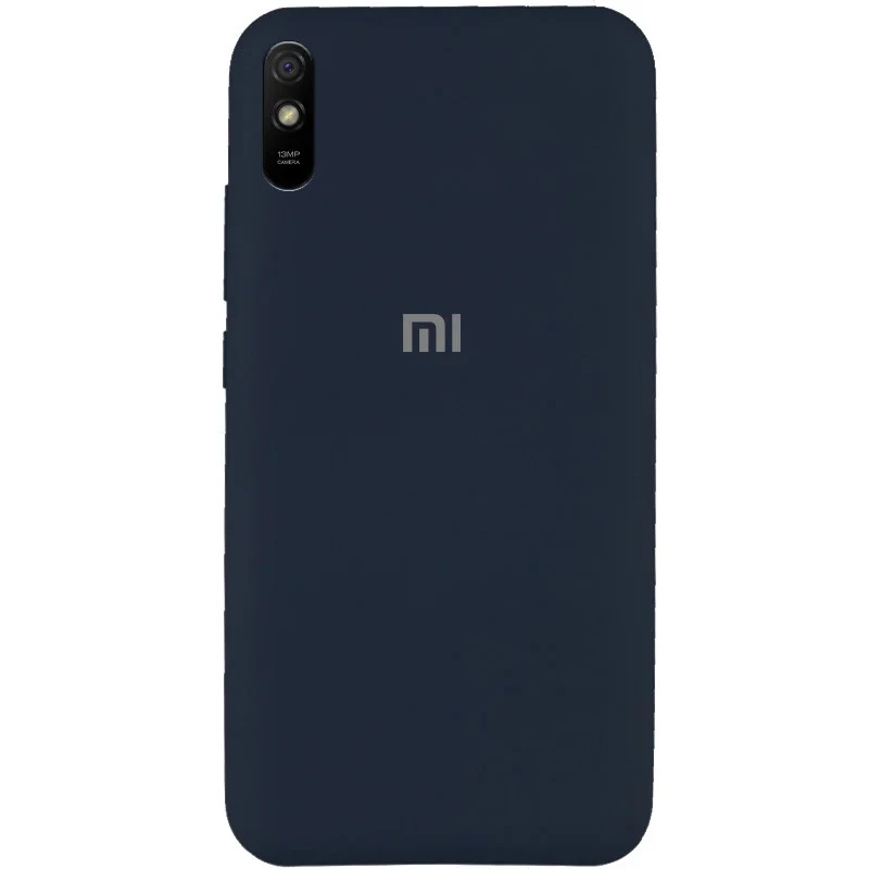 Чохол Silicone Cover Full Protective (AA) для Xiaomi Redmi 9A, Темно-синій / Midnight blue, фото 1