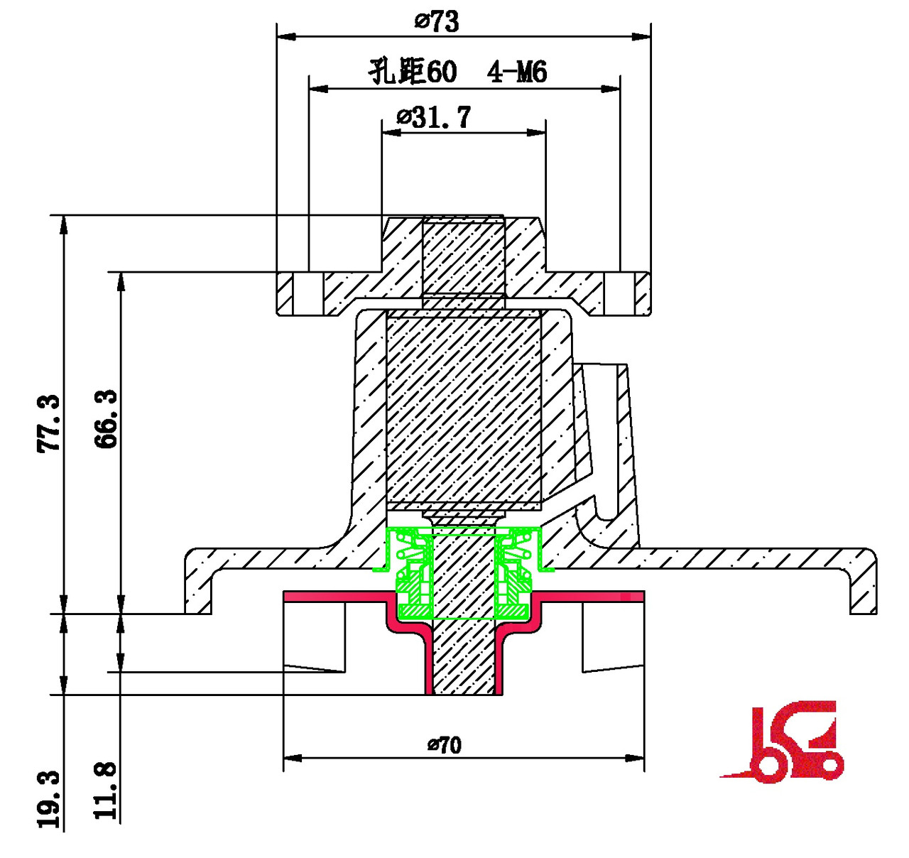 Водяной насос Nissan K15 K21 K25 21010FU425 2G1016NF00 91H2002580