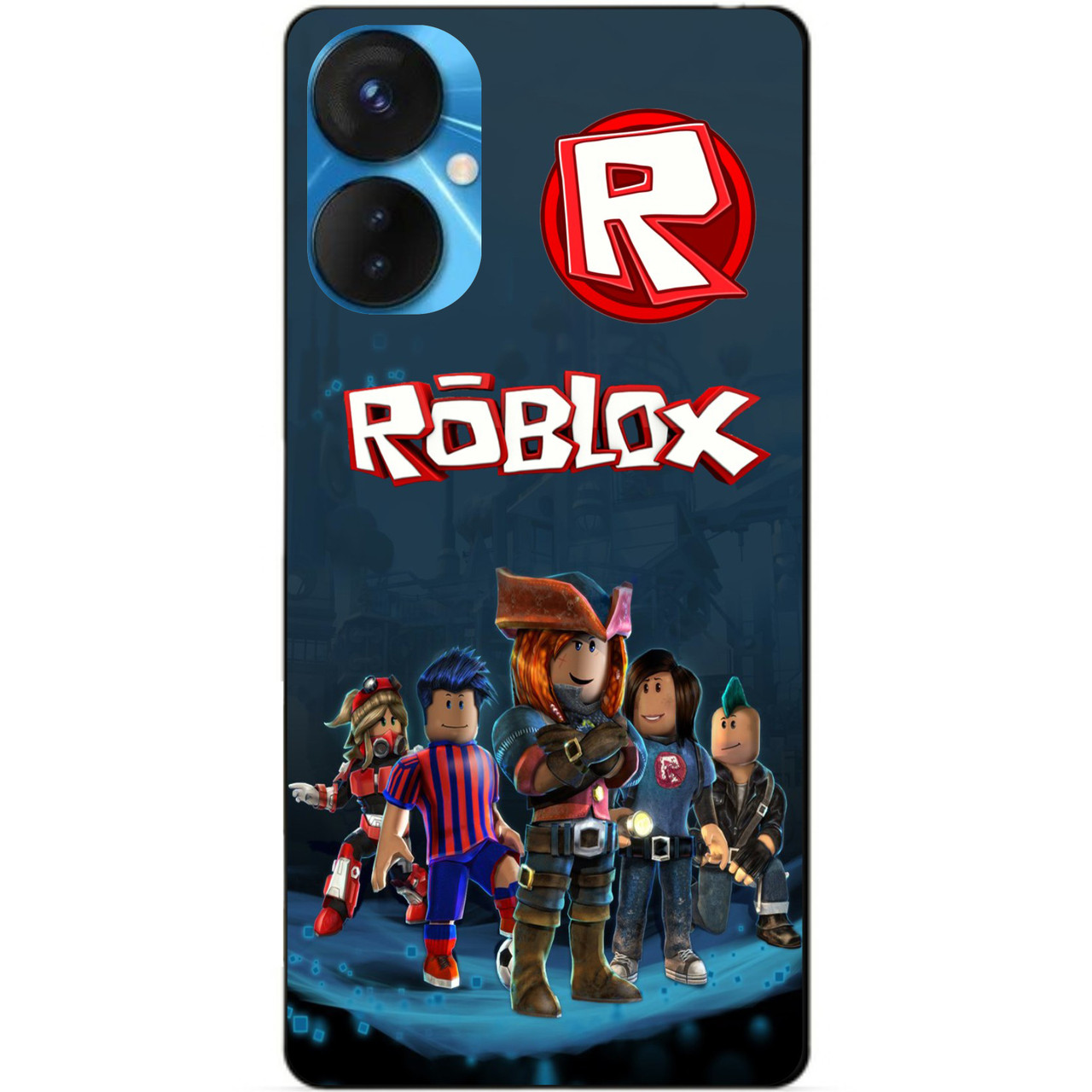 Силіконовий бампер чохол для Tecno Spark 9 Pro з малюнком Roblox Роблокс