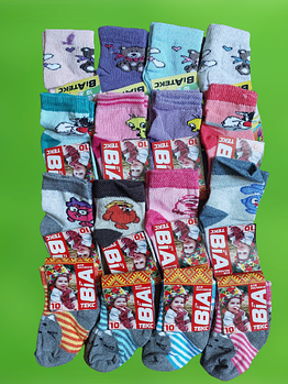 Шкарпетки дитячі для дівчаток бавовна стрейч Україна розмір 10. Від 10 пар по 10,50 грн.
