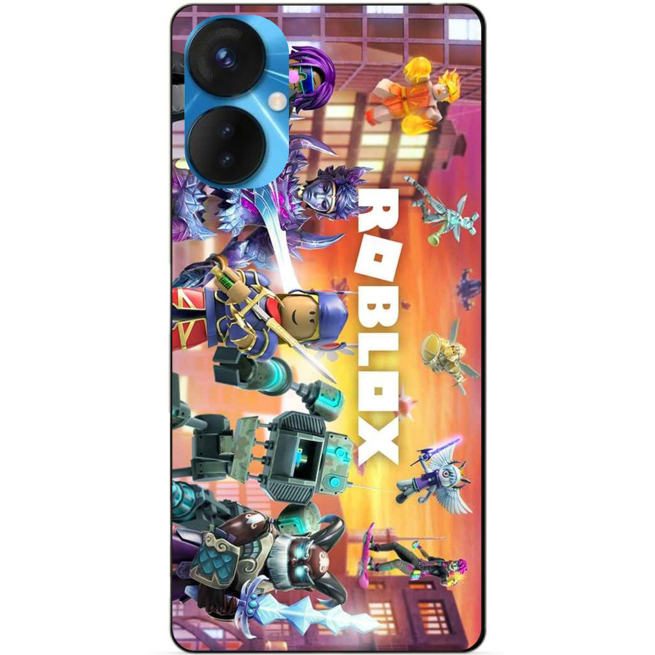 Силіконовий бампер чохол для Tecno Spark 9 Pro з картинкою Роблокс Roblox