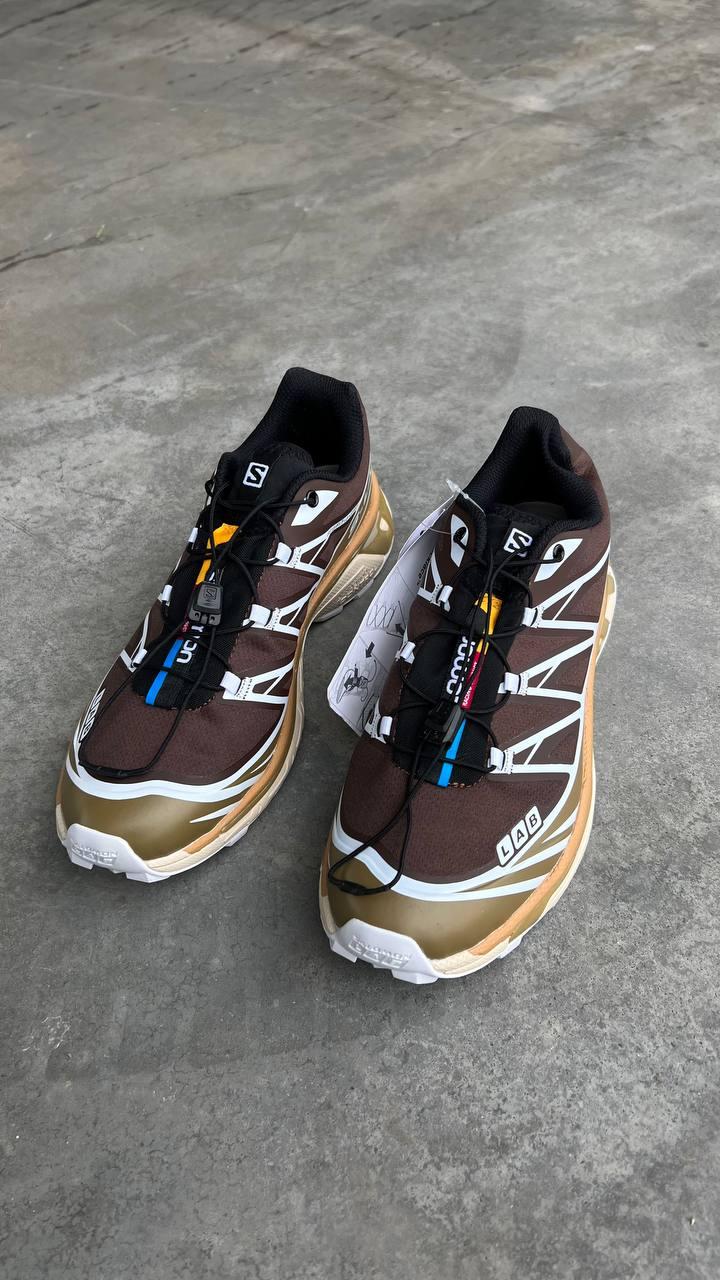 Кросівки чоловічі коричневі Salomon XT-6 Kangaroo Brown Beige (11969)