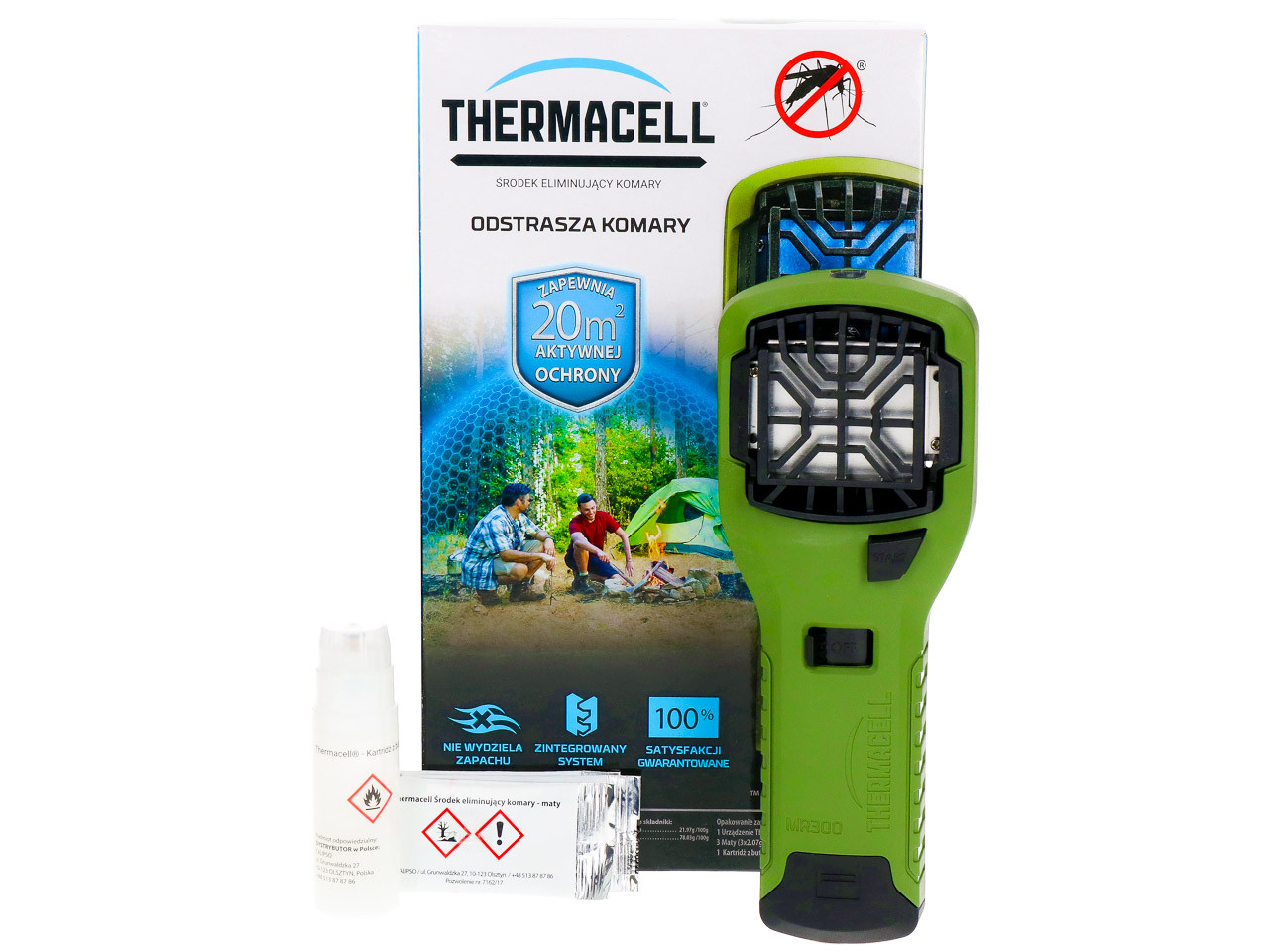 Портативний відлякувач комарів та мух Thermacell MR300 Зелений SHP