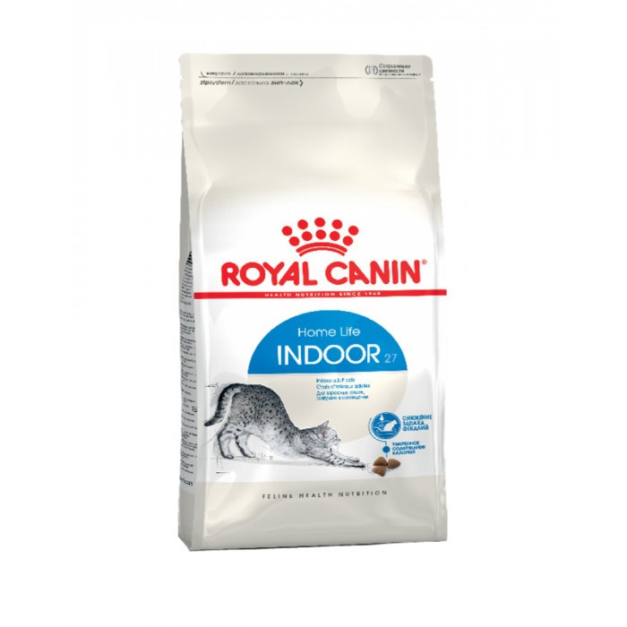 Royal Canin Indoor 27 сухий корм для дорослих котів від 1 до 7 років при малоактивному способі життя, 2КГ