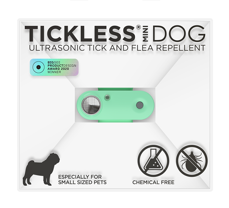 Ультразвуковий засіб від бліх та кліщів на нашийник Organ Mentha Green Tickless для собак SHP