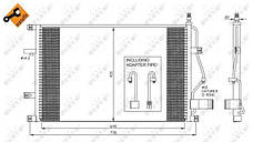 Радіатор кондиціонера з осушувачем Volvo S60 S80 V70 XC70 98-10 35413, фото 3