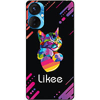 Силіконовий бампер чохол для Tecno Spark 9 Pro з малюнком Likee