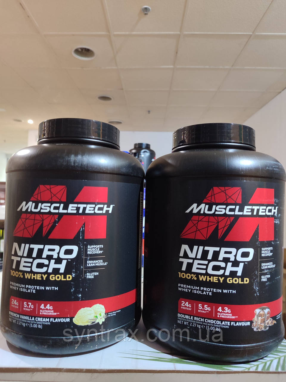 Muscletech NitroTech Whey Gold Protein 2.27kg сироватковий протеїн ізолят