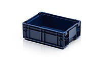 Ящик полимерный R-KLT 4315, синий с усиленным дном